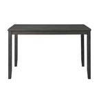 Alex-Grey-60""-7-PC-Counter-Set-(Grey-Table-with-Black-PU-Seat)