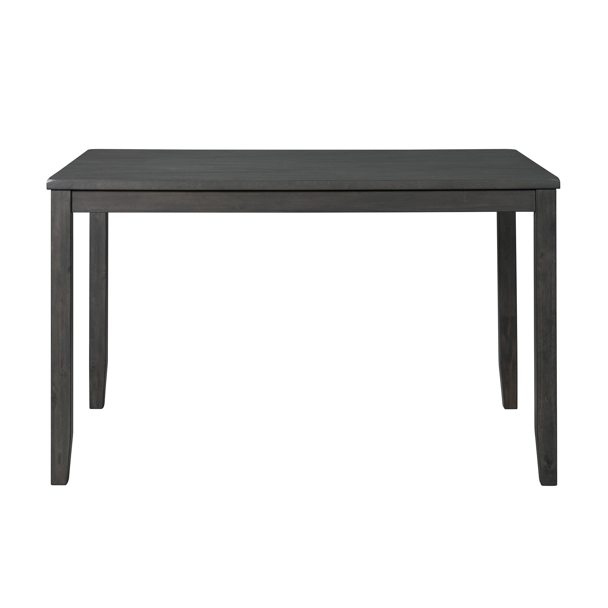Alex-Grey-60""-7-PC-Counter-Set-(Grey-Table-with-Black-PU-Seat)