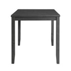 Alex-Grey-60""-7-PC-Counter-Set-(Grey-Table-with-Black-PU-Seat)