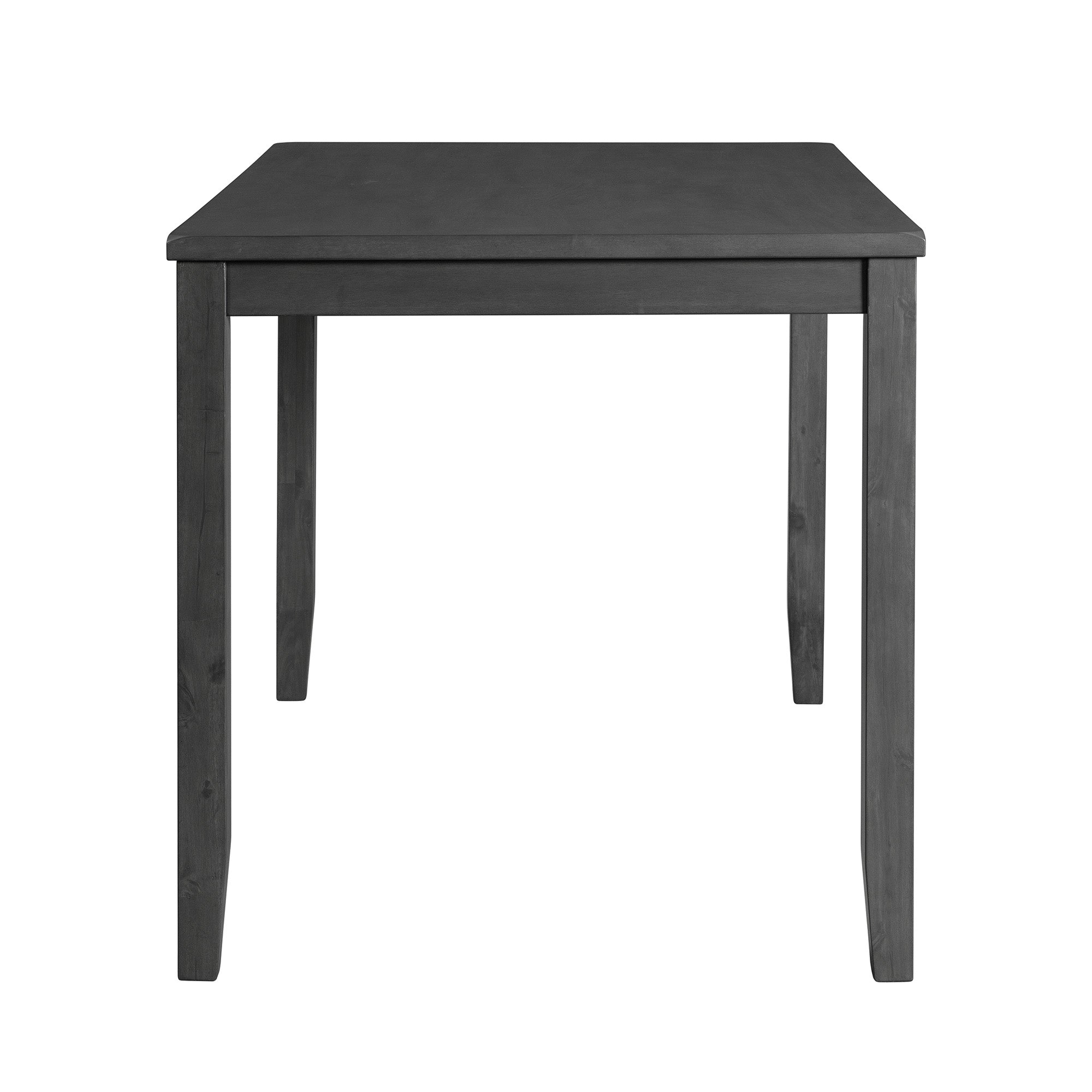 Alex-Grey-60""-7-PC-Counter-Set-(Grey-Table-with-Black-PU-Seat)