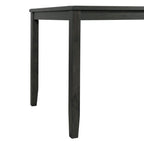 Alex-Grey-60""-7-PC-Counter-Set-(Grey-Table-with-Black-PU-Seat)