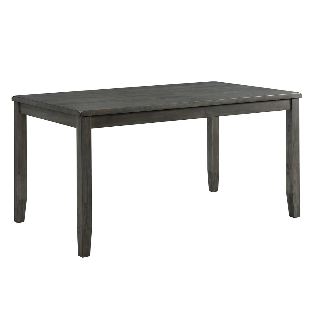 Alex-Grey-60""-7-PC-Dining-Set-(Grey-Table-with-Black-PU-Seat)