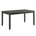 Alex-Grey-60""-7-PC-Dining-Set-(Grey-Table-with-Black-PU-Seat)