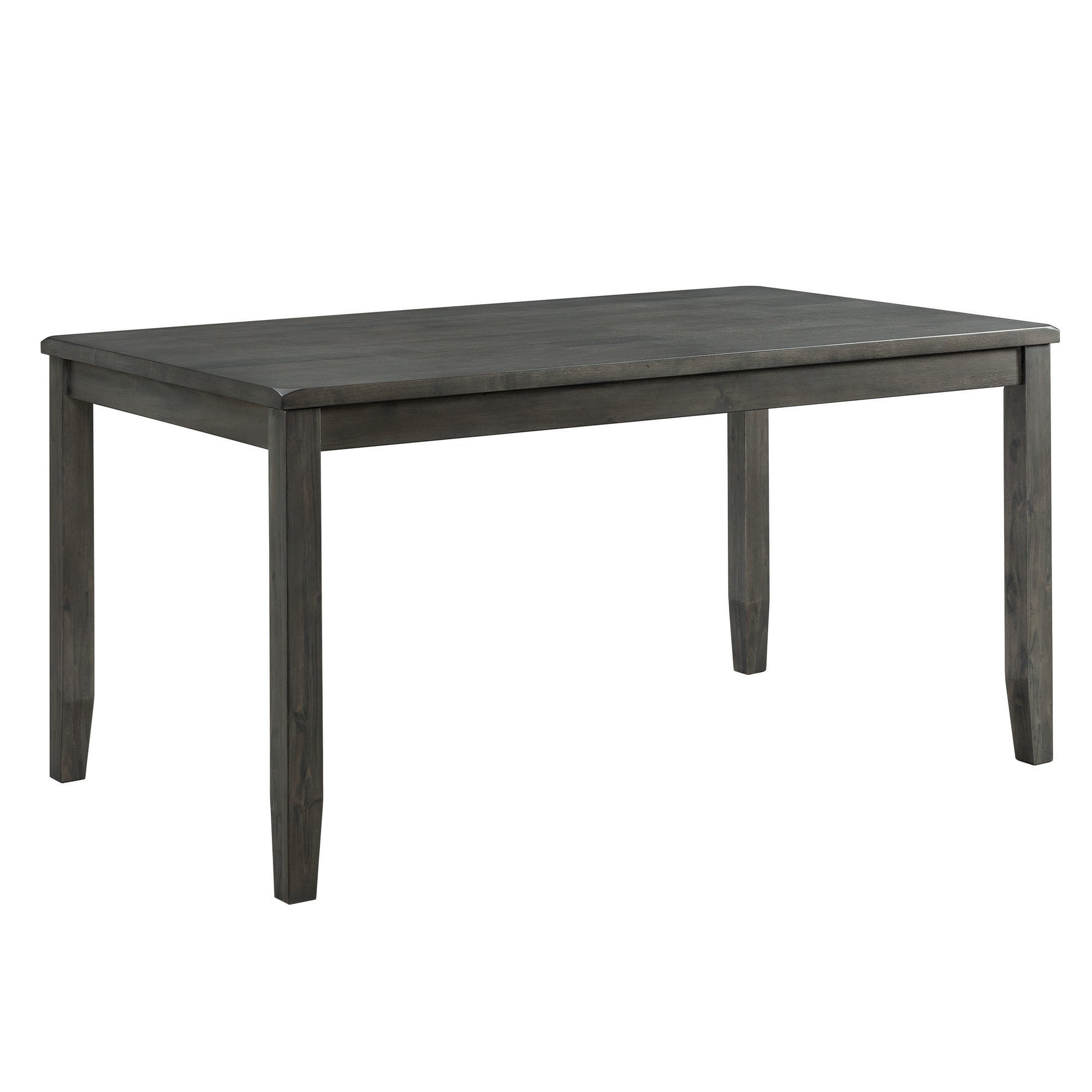 Alex-Grey-60""-7-PC-Dining-Set-(Grey-Table-with-Black-PU-Seat)