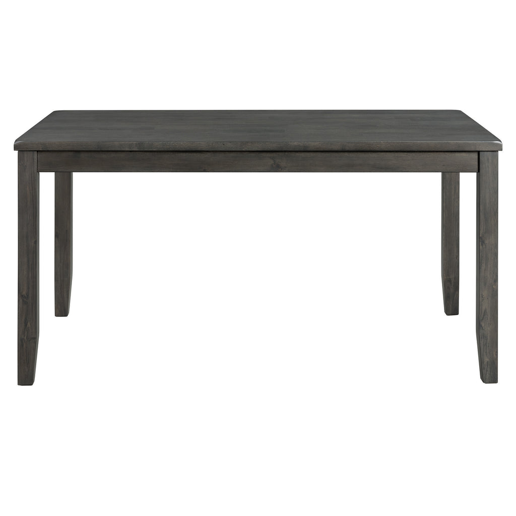 Alex-Grey-60""-7-PC-Dining-Set-(Grey-Table-with-Black-PU-Seat)