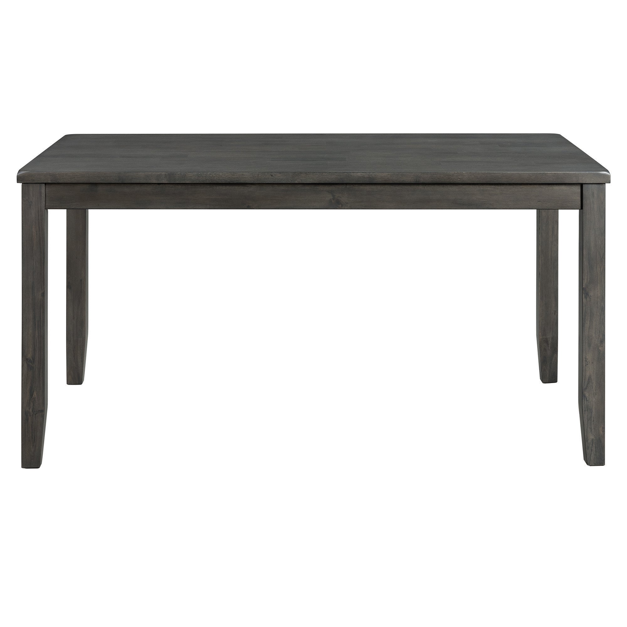 Alex-Grey-60""-7-PC-Dining-Set-(Grey-Table-with-Black-PU-Seat)