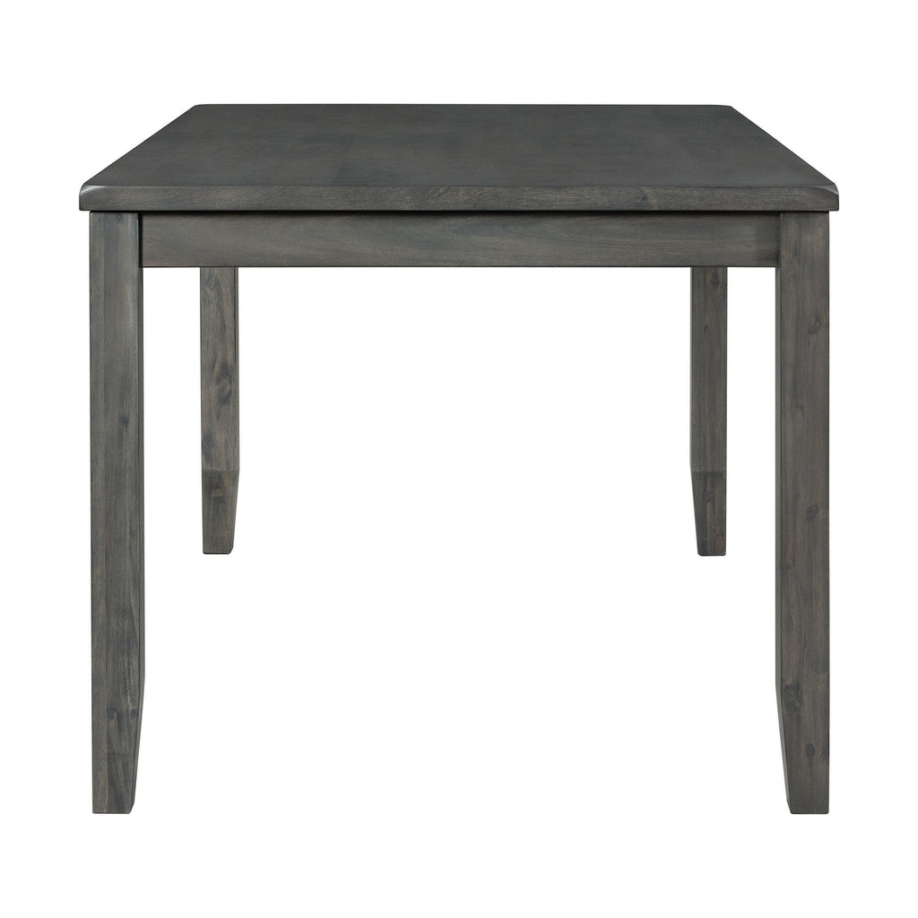 Alex-Grey-60""-7-PC-Dining-Set-(Grey-Table-with-Black-PU-Seat)