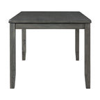 Alex-Grey-60""-7-PC-Dining-Set-(Grey-Table-with-Black-PU-Seat)