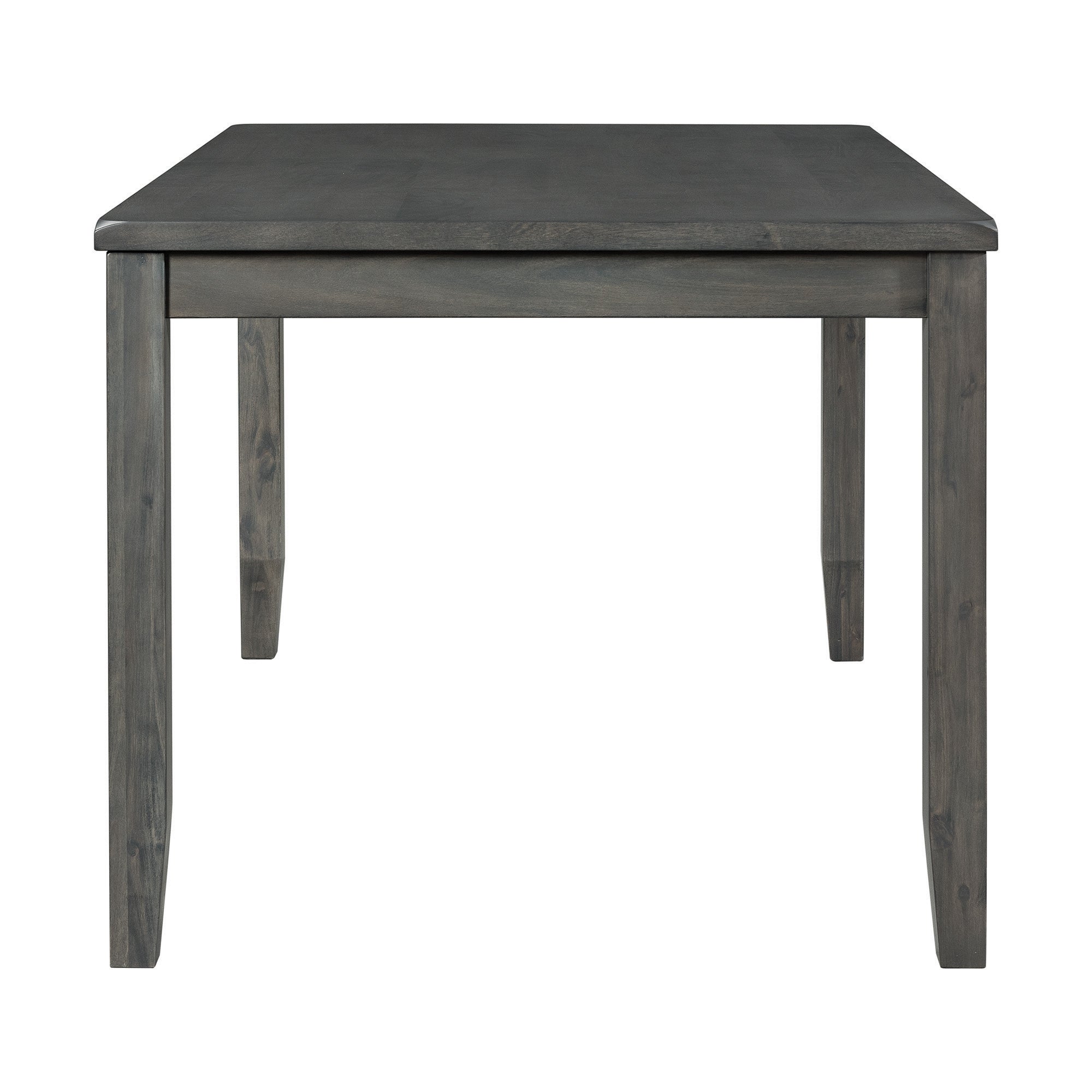 Alex-Grey-60""-7-PC-Dining-Set-(Grey-Table-with-Black-PU-Seat)
