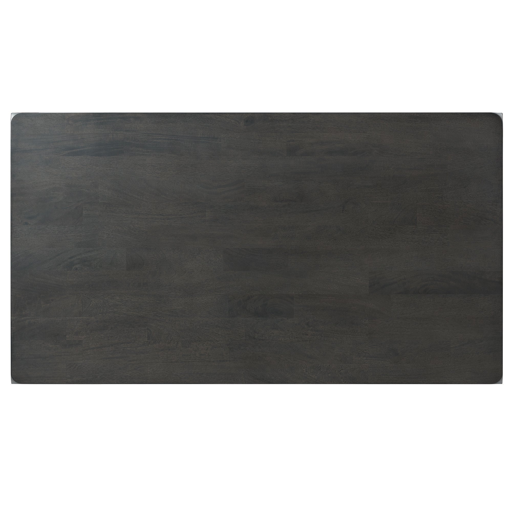 Alex-Grey-60""-7-PC-Dining-Set-(Grey-Table-with-Black-PU-Seat)