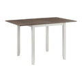 Martin-3-pc-Drop-Leaf-Dining-Set-(Dark-Brown-Top---White-Base)