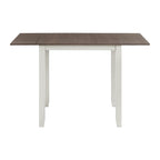 Martin-3-pc-Drop-Leaf-Dining-Set-(Dark-Brown-Top---White-Base)