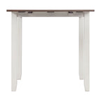 Martin-3-pc-Drop-Leaf-Dining-Set-(Dark-Brown-Top---White-Base)