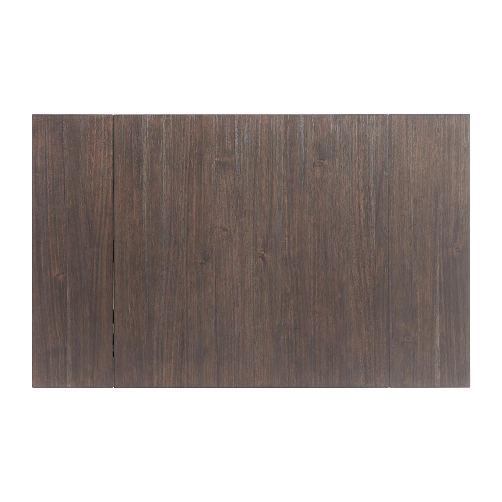 Martin-3-pc-Drop-Leaf-Dining-Set-(Dark-Brown-Top---White-Base)