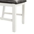 Martin-3-pc-Drop-Leaf-Dining-Set-(Dark-Brown-Top---White-Base)