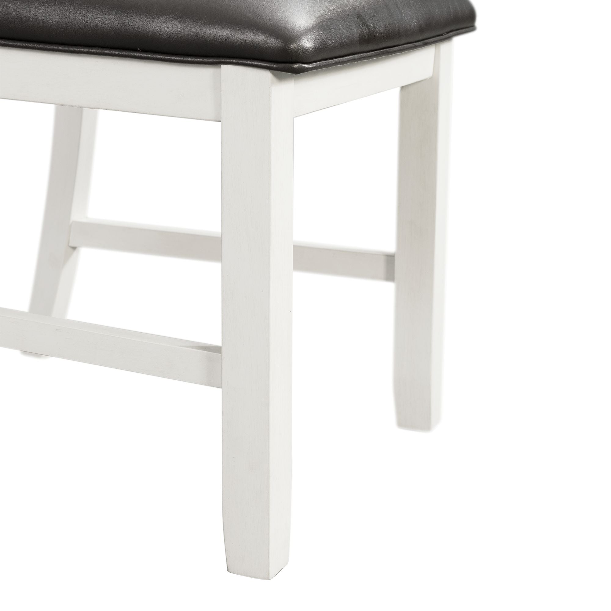 Martin-3-pc-Drop-Leaf-Dining-Set-(Dark-Brown-Top---White-Base)