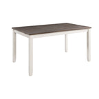 Martin-5-Pc-Dining-set-(Dark-Brown-Top---White-Base)