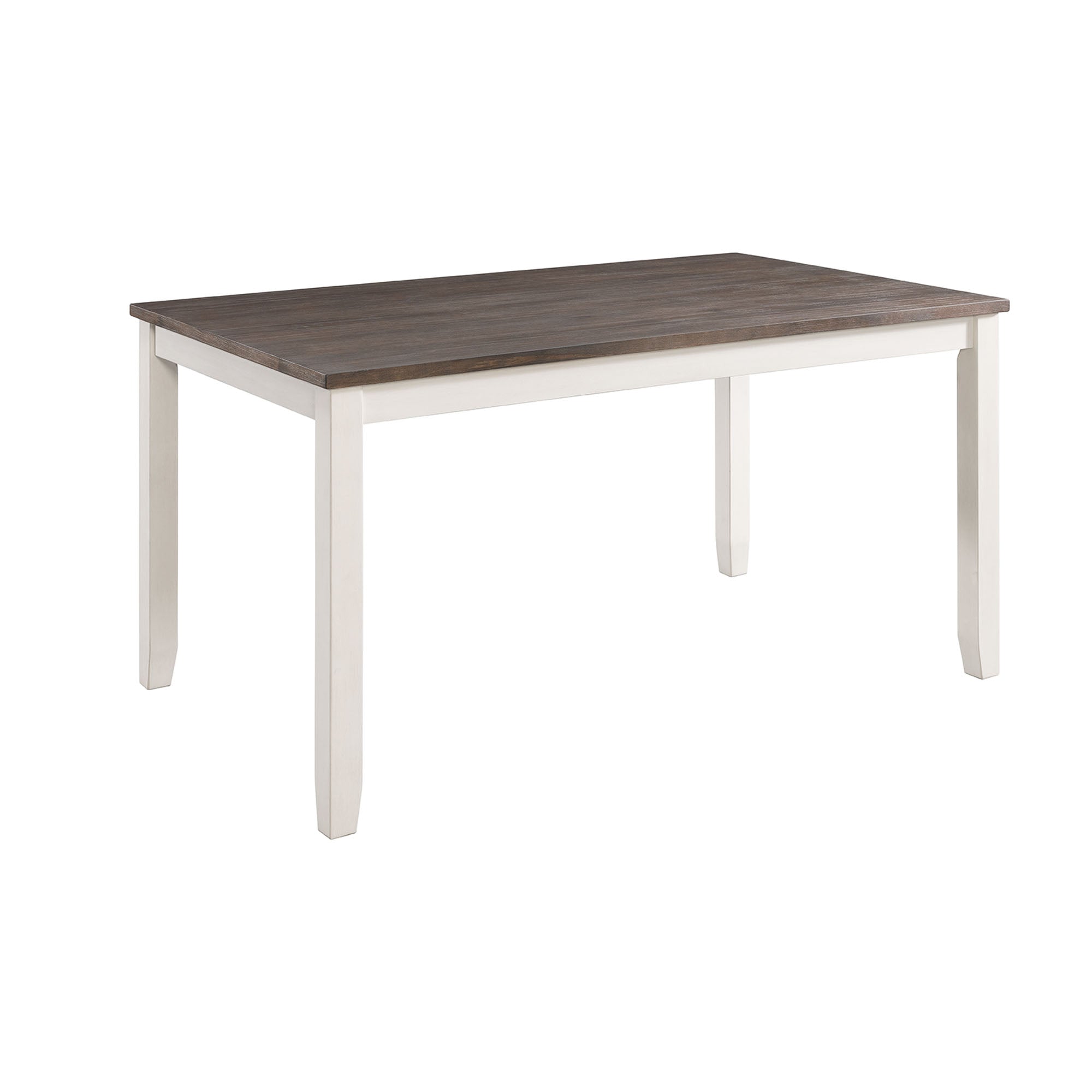 Martin-5-Pc-Dining-set-(Dark-Brown-Top---White-Base)