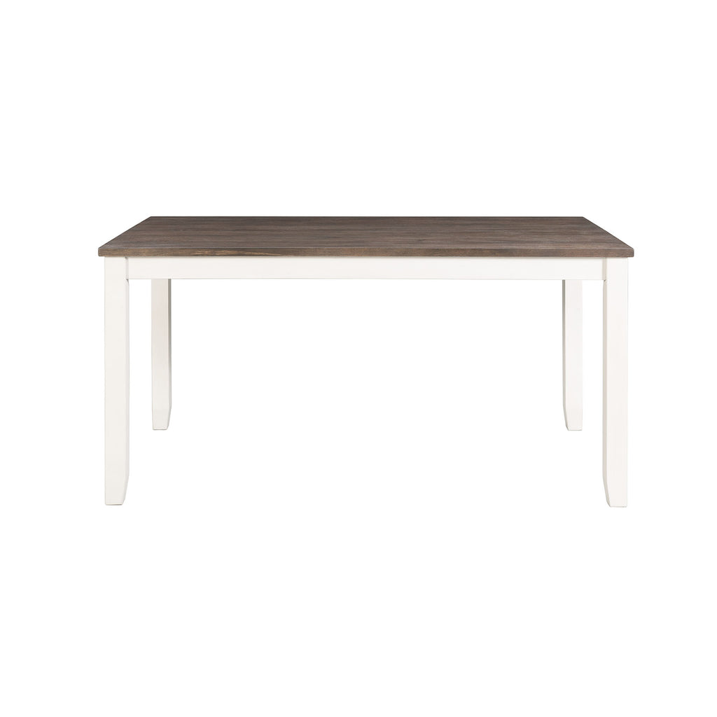 Martin-5-Pc-Dining-set-(Dark-Brown-Top---White-Base)