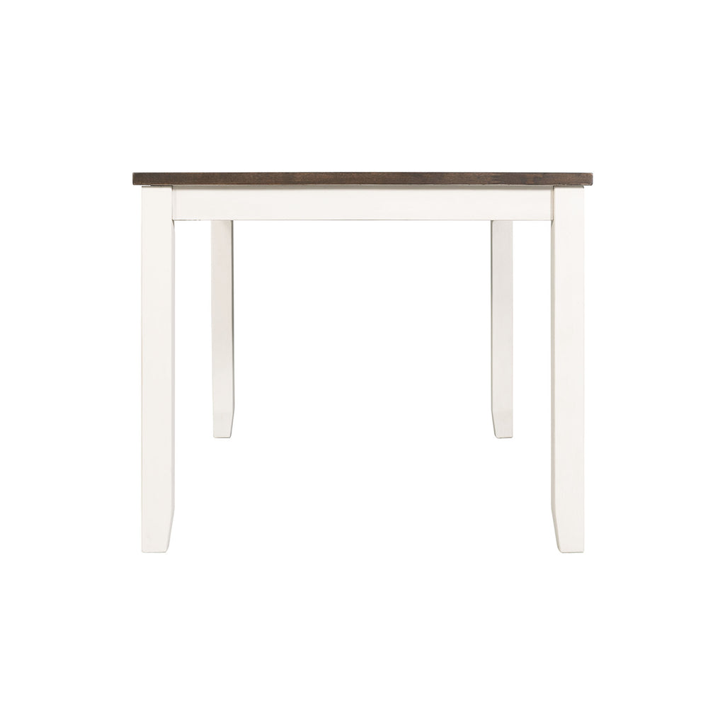 Martin-5-Pc-Dining-set-(Dark-Brown-Top---White-Base)