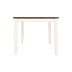 Martin-5-Pc-Dining-set-(Dark-Brown-Top---White-Base)