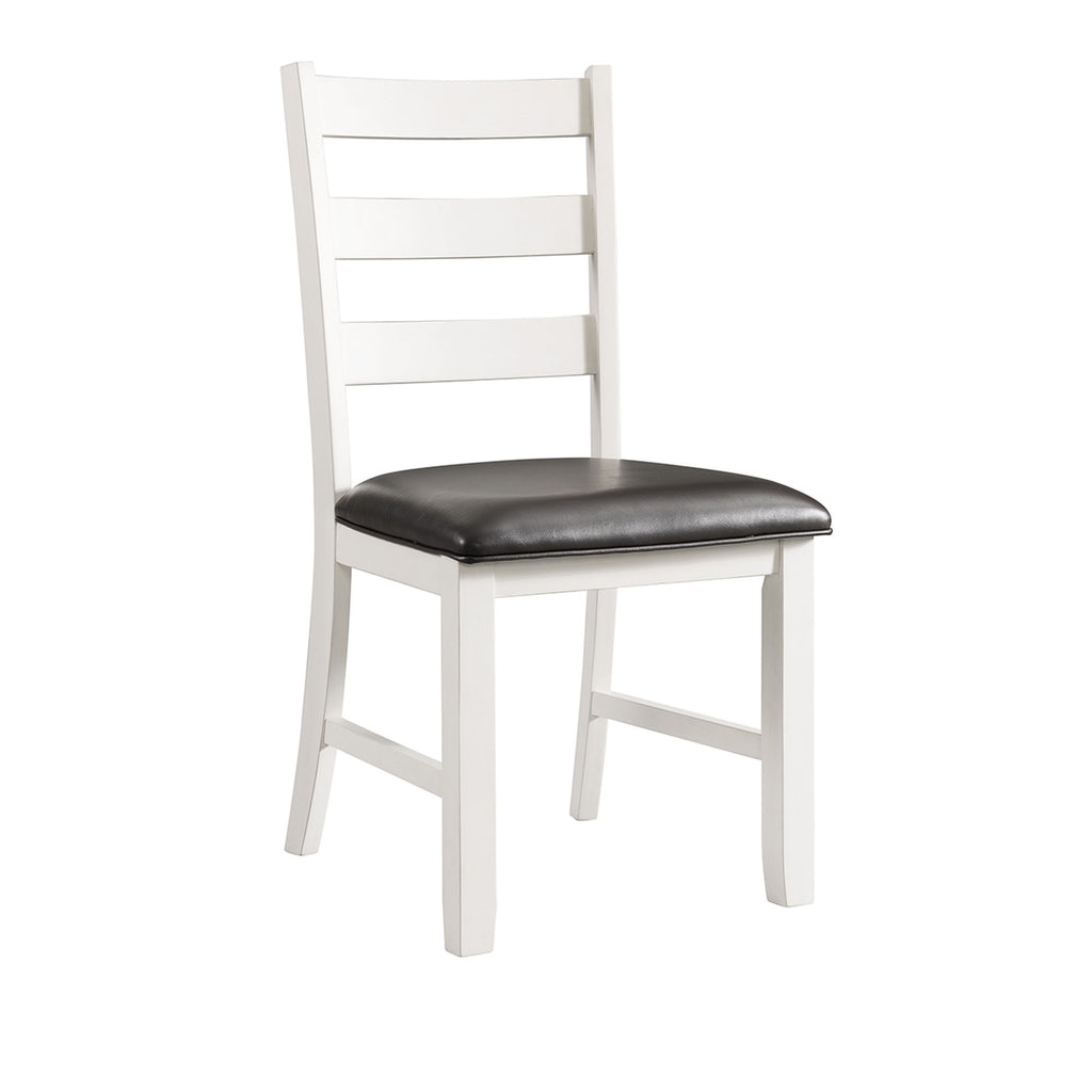 Martin-5-Pc-Dining-set-(Dark-Brown-Top---White-Base)
