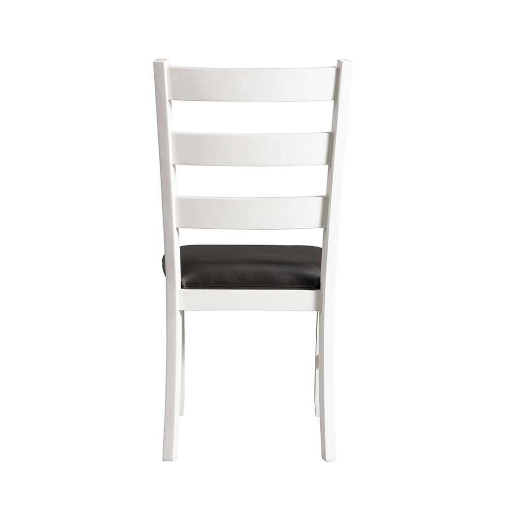 Martin-5-Pc-Dining-set-(Dark-Brown-Top---White-Base)