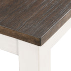 Martin-5-Pc-Dining-set-(Dark-Brown-Top---White-Base)