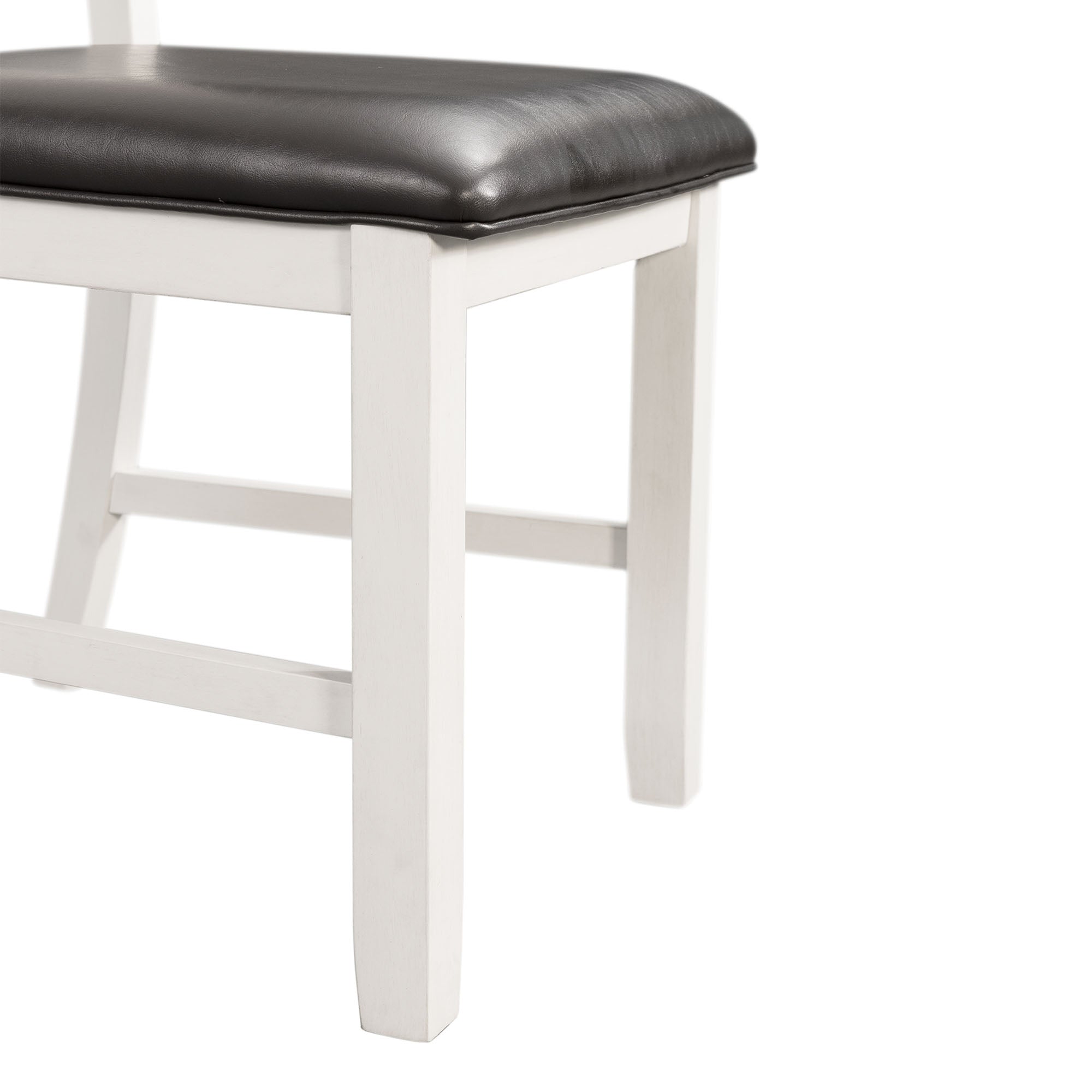 Martin-5-Pc-Dining-set-(Dark-Brown-Top---White-Base)