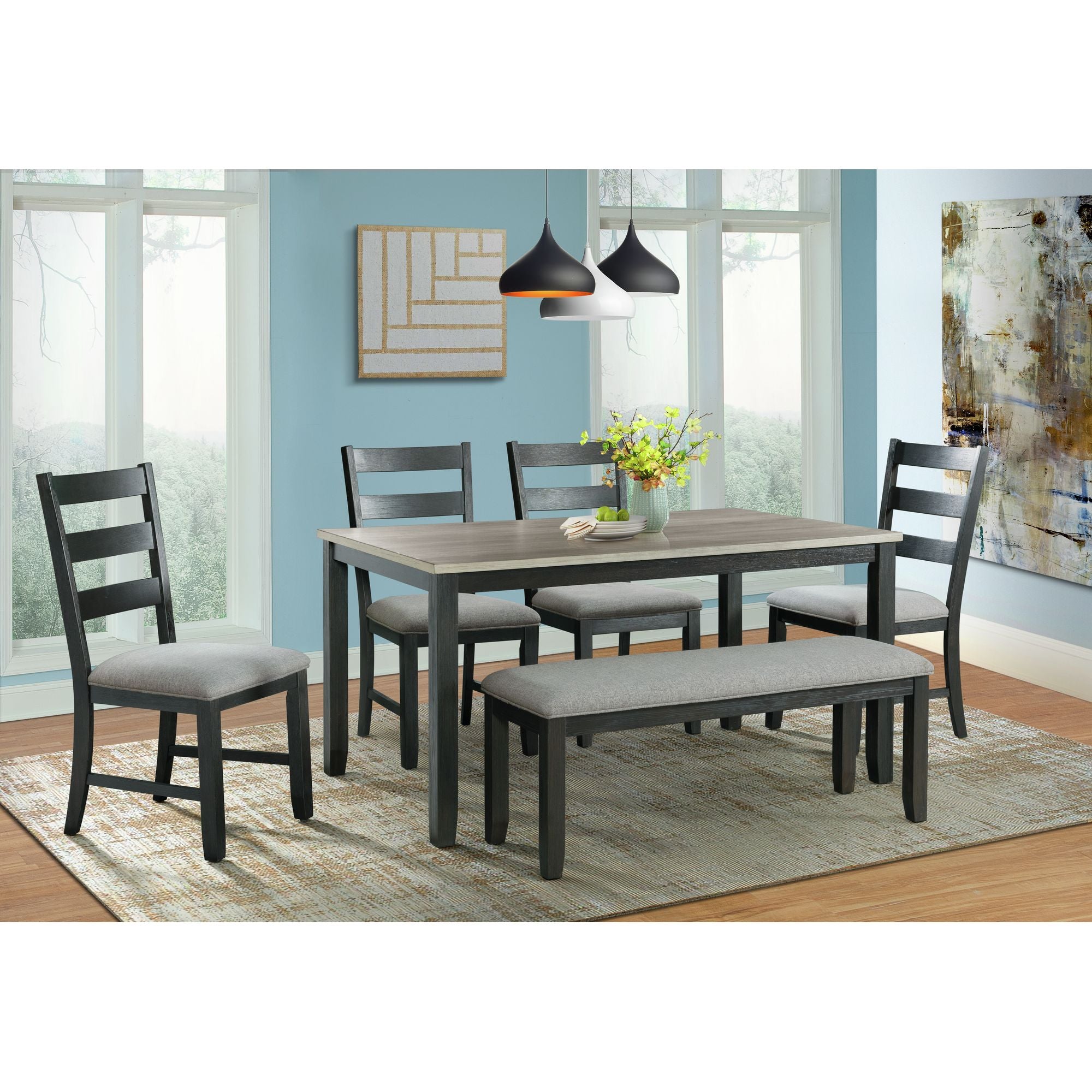 Martin-6-PC-Dining-Set-(Black-Base)
