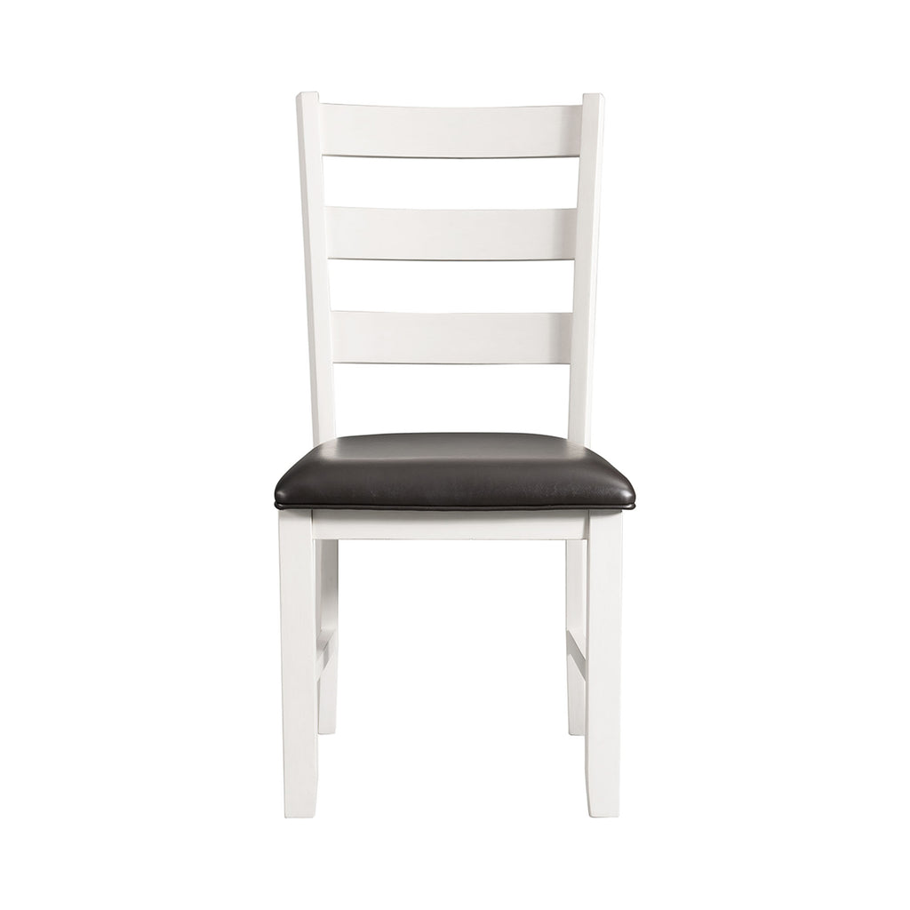 Martin-6-Pc-Dining-set-(Table+-4-+-Bench)-(Dark-Brown-Top---White-Base)