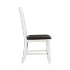Martin-6-Pc-Dining-set-(Table+-4-+-Bench)-(Dark-Brown-Top---White-Base)
