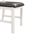 Martin-6-Pc-Dining-set-(Table+-4-+-Bench)-(Dark-Brown-Top---White-Base)