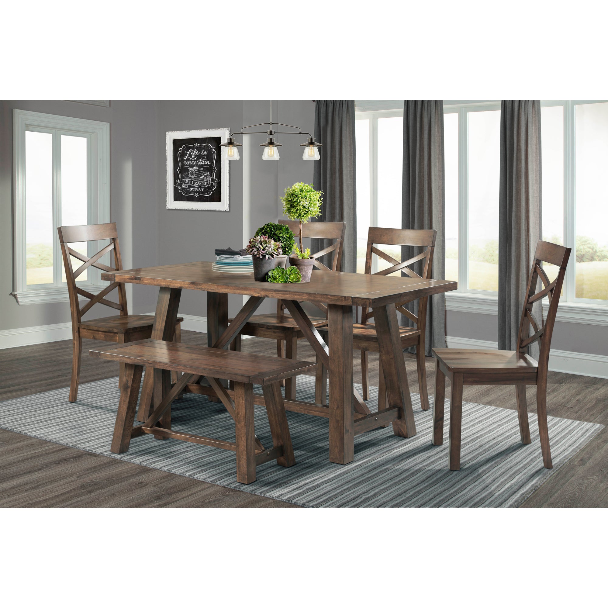 Renegade-64""-6pc-Dining-Set(Kd)