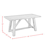 Renegade-64""-6pc-Dining-Set(Kd)