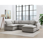 Cloud-9-Modular-Corner-with-1-Pillow-in-Flex-Dove