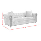 Greenwich-Sofa-Broadway-Grey-W/2-Base-Pillows