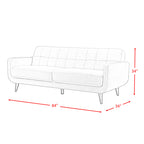 Hadley-4480-KD-Sofa-Heirloom-Charcoal-w/No-Pillows