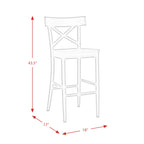 (D680-21)-Callista--30''-Barstool--Beach/Natural