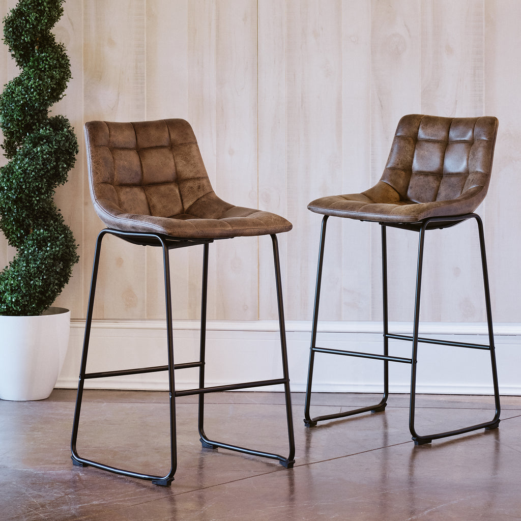 Seth-(-QSD6099-5B)-30""-Brown-Bar-Stool-(2-Per-Carton)