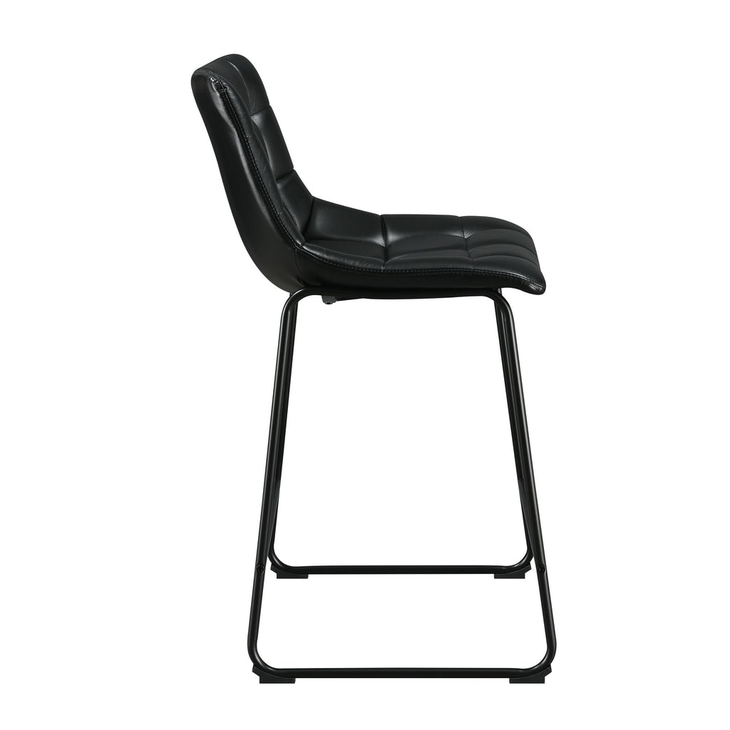 Seth-(-QSD6099-5B)-30""-Distressed-Black-Bar-Stool-(2-Per-Carton)