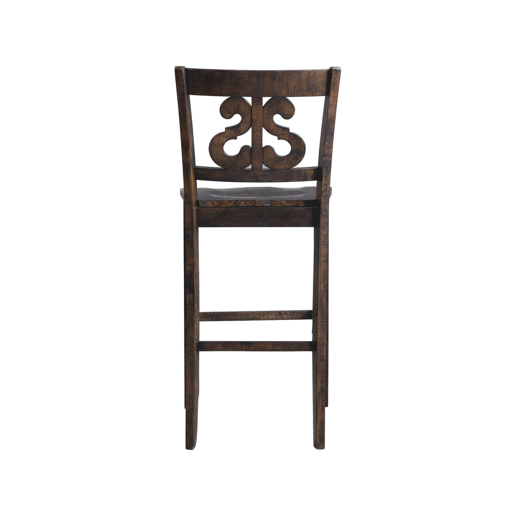 Stone-30""-Bar-Scroll-Back-Stool-w/-Wood-Seat-Charcoal-(2-Per-Carton)