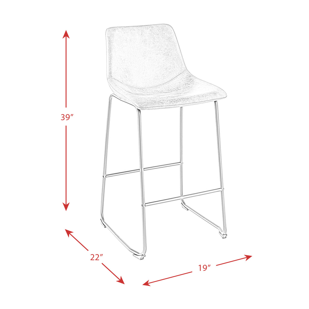 Wes-Bar-Stool-(QSD6099)-29""-Grey-Bar-Stool-(2-Per-Carton)