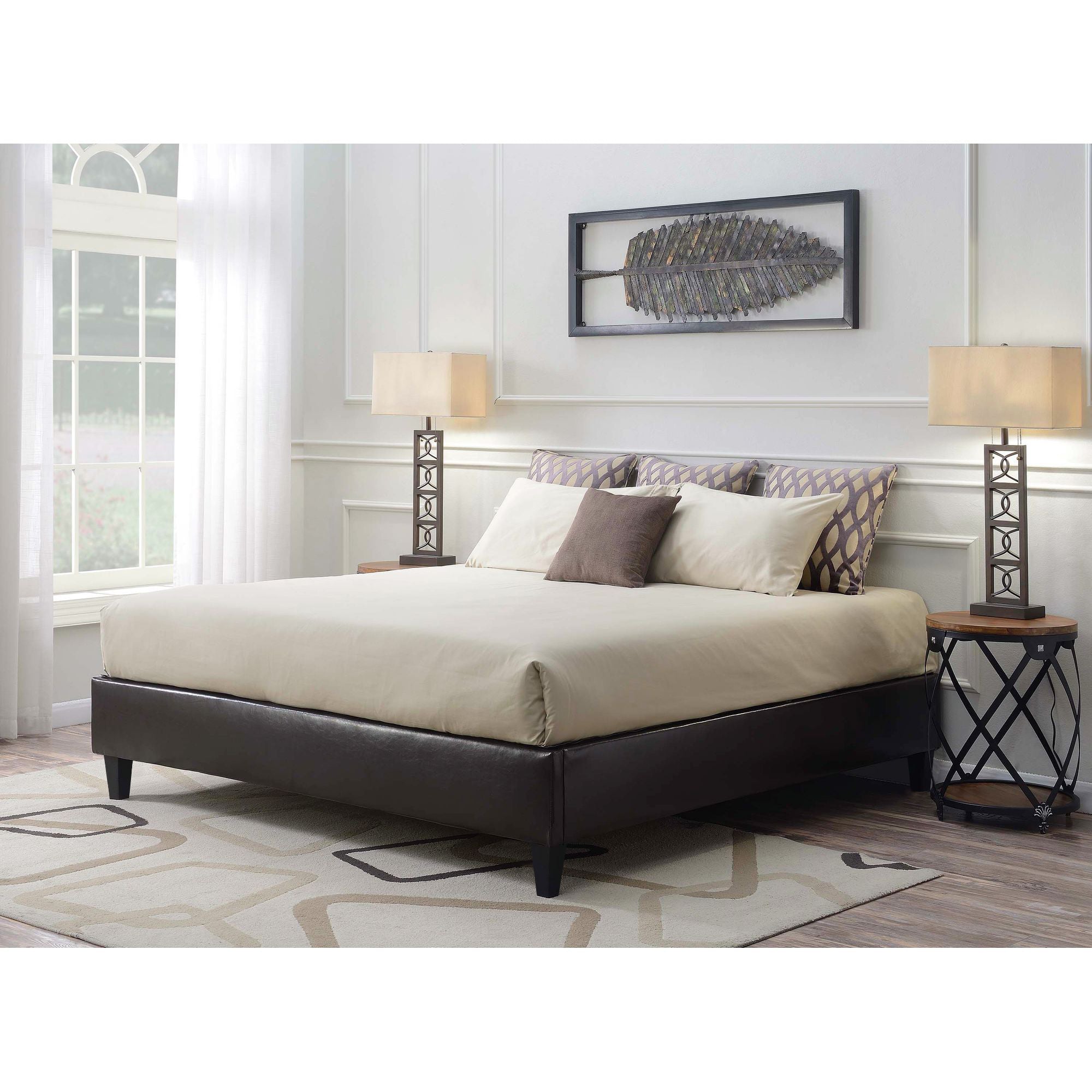 Abby-Platform-King-Base-Bed-Brown-PU-(3A-Packing)