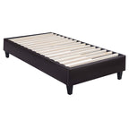 Abby-Platform-Twin-Base-Bed-Brown-PU-(3A-Packing)
