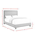 Erica Queen Bed in Heirloom Blue