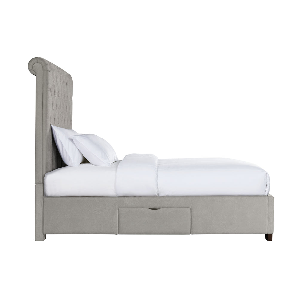 Waldorf Queen Storage Bed Boulder Grey