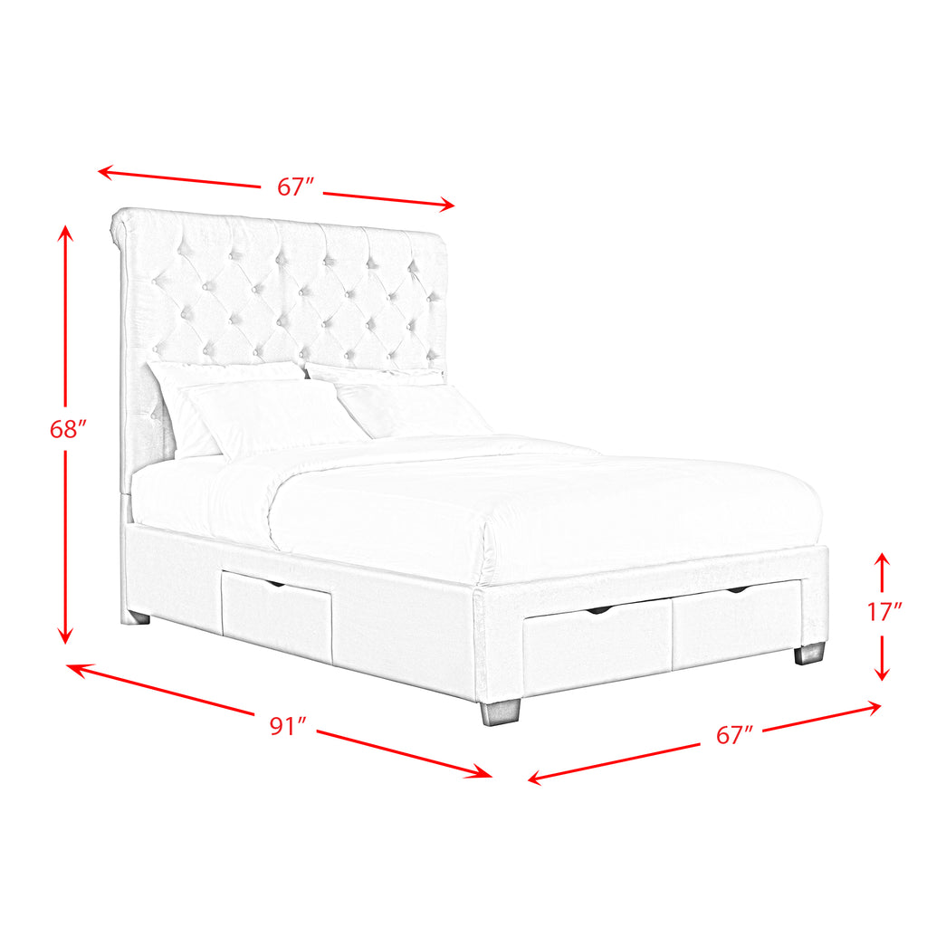 Waldorf Queen Storage Bed Boulder Grey