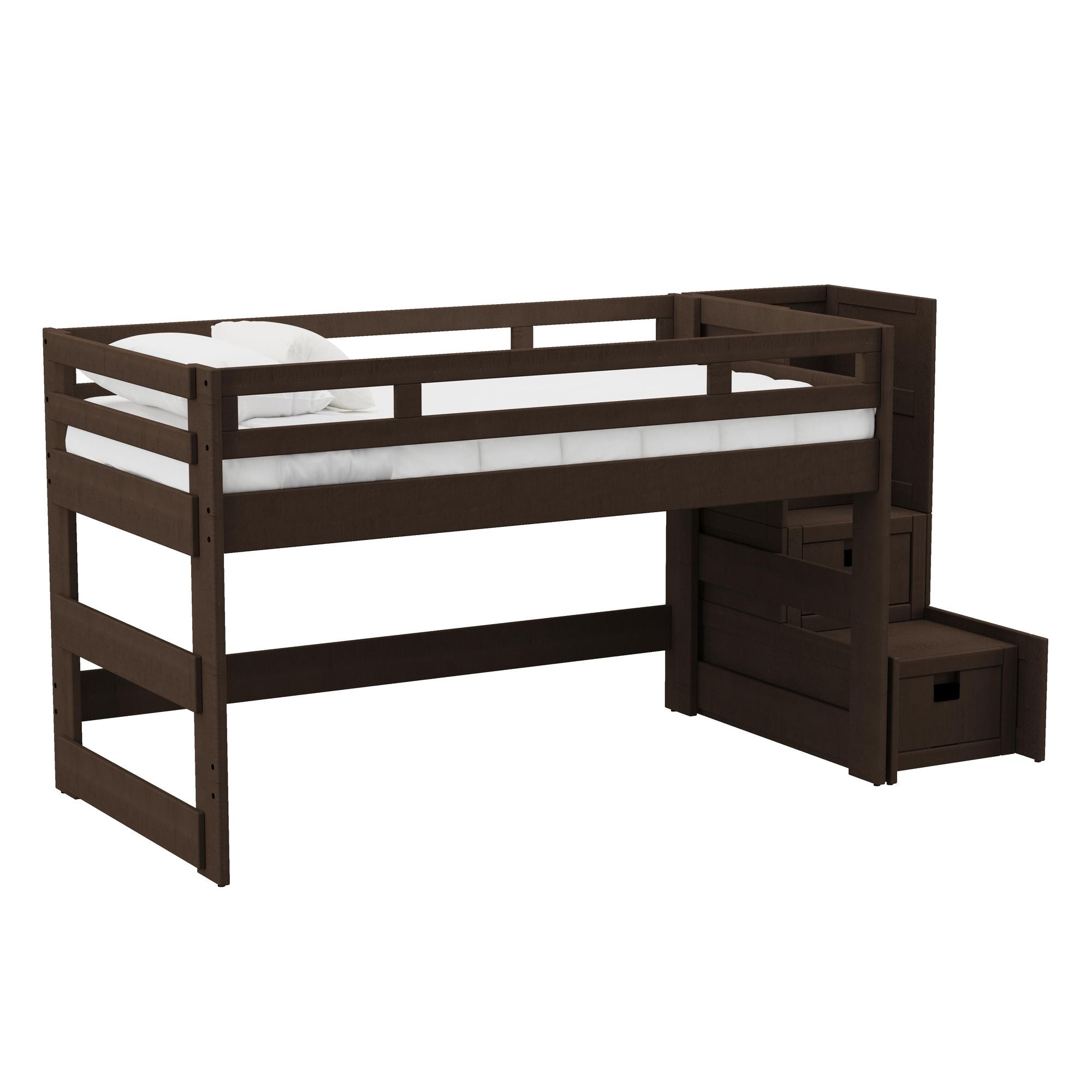 Cali-Kids-Complete-Twin-Junior-Loft-Bed-with-Staircase-in-Brown