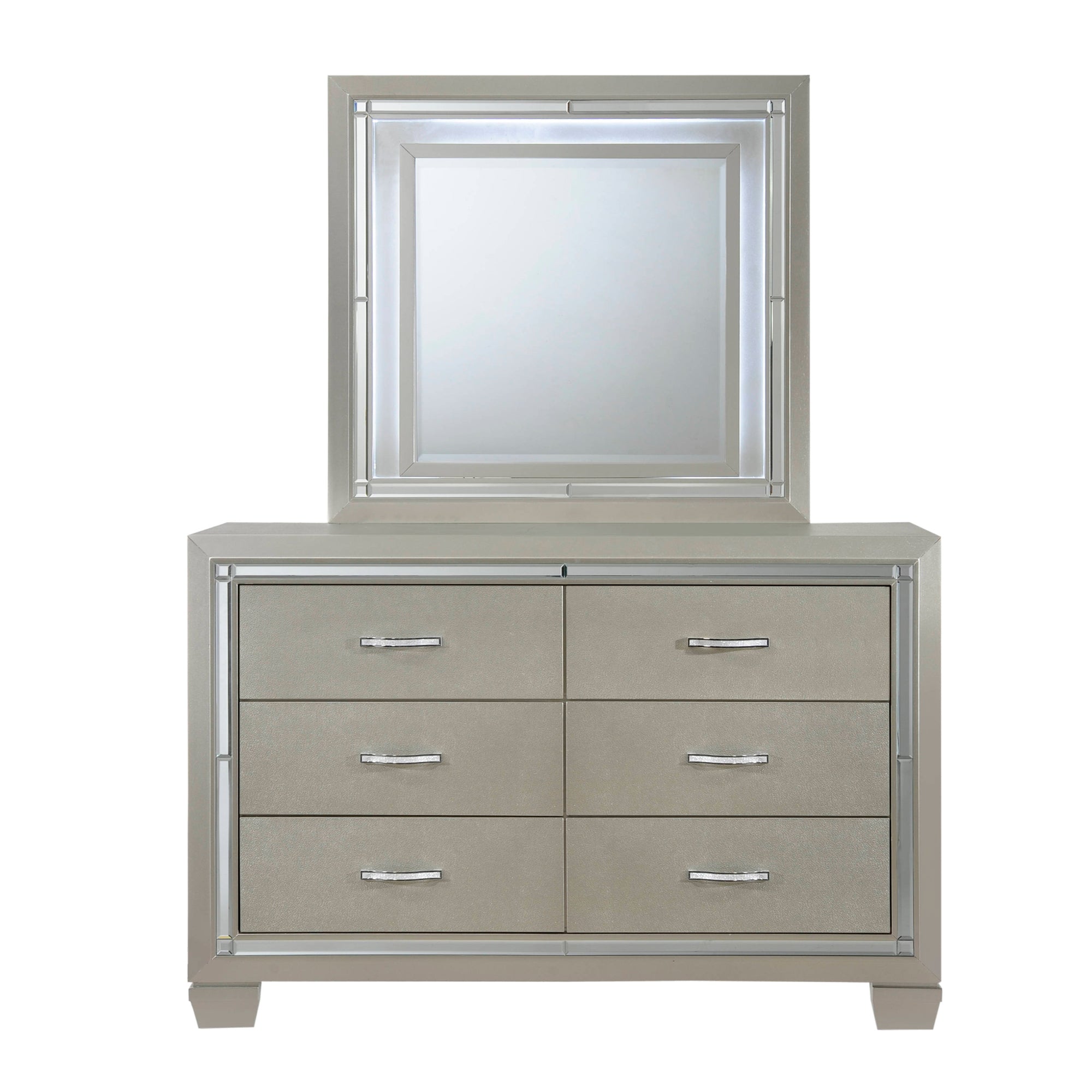 Platinum-Youth-Dresser-&-Mirror-w/-LED-Light-Set